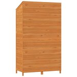 vidaXL Remise de jardin Marron 102x52x174 5 cm Bois de sapin solide