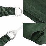 vidaXL Voile d'ombrage 160 g/m² Vert foncé 2x4 5 m PEHD