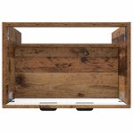 vidaXL Armoire sous évier de salle de bain Bois ancien