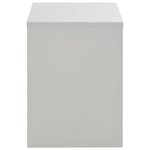 vidaXL Coiffeuse avec miroir et tabouret Gris 104x45x131 cm