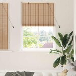 vidaXL Stores et Occultants Marron Clair 120 x 160 cm Bambou
