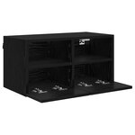 vidaXL Meubles TV muraux 2 Pièces Chêne noir 60 x 30 x 30 cm