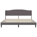 vidaXL Cadre de lit avec tête de lit Gris 180 x 200 cm Simili cuir