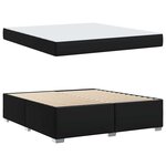 vidaXL Cadre de lit Noir 180 x 200 cm Faux cuir