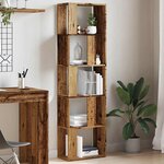 vidaXL Bibliothèque vieux bois 45x24x159 cm bois d'ingénierie