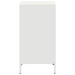 vidaXL Buffet blanc 35x39x73 5 cm acier laminé à froid
