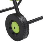 vidaXL Chariot enrouleur vert et jeu de raccords de tuyaux 1 27cm 50 m
