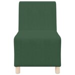 vidaXL Unité de Sofa Modulaire Sans Accoudoirs Vert jungle