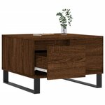 vidaXL Table basse chêne marron 55x55x36 5 cm bois d'ingénierie