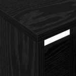 vidaXL Étagère à magazines Chêne noir 68 5 x 30 x 45 cm