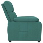 vidaXL Fauteuil inclinable Vert foncé Tissu
