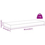 vidaXL Étagère Murale Rouge 60 x 23 x 4 cm Bois d'ingénierie