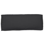 vidaXL Coussin pour dossier de palette Noir 120 x 40 x 12 cm