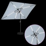 vidaXL Parasol de jardin avec lumières LED et base 200 x 300 cm
