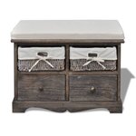 Banc banquette de rangement marron 62 x 33 x 42 cm bois de paulownia 02_0021255