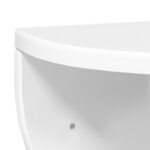 vidaXL Étagère Murale 2 Pièces Blanc brillant 38 x 19 x 19 cm