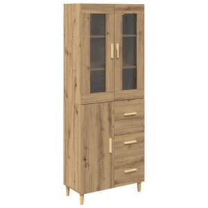 vidaXL Haut Armoire avec tiroir Chêne artisanal 69 5 x 34 x 180 cm