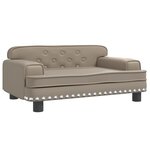 vidaXL Canapé pour enfants cappuccino 70x45x30 cm similicuir