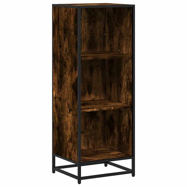 vidaXL Bibliothèque chêne fumé 40x35x107 5 cm bois d'ingénierie