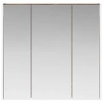 vidaXL Armoire Miroir de Salle de Bain Chêne fumé 73.5 x 15.5 x 70 cm