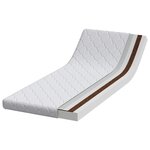 vidaXL Matelas avec Couche de Coco Blanc 160 x 80 cm Mousse PU
