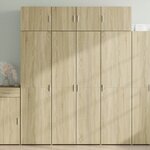 vidaXL Armoire de rangement chêne sonoma 80x42 5x225 cm
