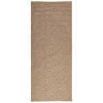 vidaXL Tapis de surface Moiré HUARTE Naturel 150 x 80 cm Polyester
