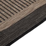 vidaXL Tapis à tissage plat d'extérieur 120x170 cm Marron foncé
