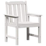 vidaXL Chaises de Salle à Manger 2 Pièces Blanches HDPE