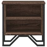 vidaXL Table de chevet chêne marron 40x30x40 cm bois d'ingénierie