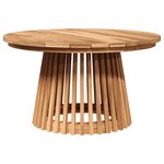 vidaXL Table de Café de Jardin Ø70x40 cm en Bois Massif Teck