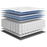 vidaXL Matelas à ressorts ensachés moyen 140x190 cm