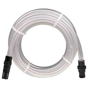 vidaXL Tuyau d'aspiration avec raccords en PVC transparent 1" 10 m PVC