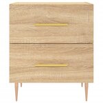 vidaXL Table de chevet chêne sonoma 40x35x47 5 cm bois d’ingénierie