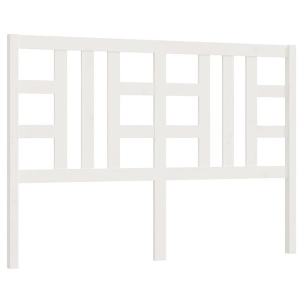 vidaXL Tête de lit Blanc 156x4x100 cm Bois massif de pin