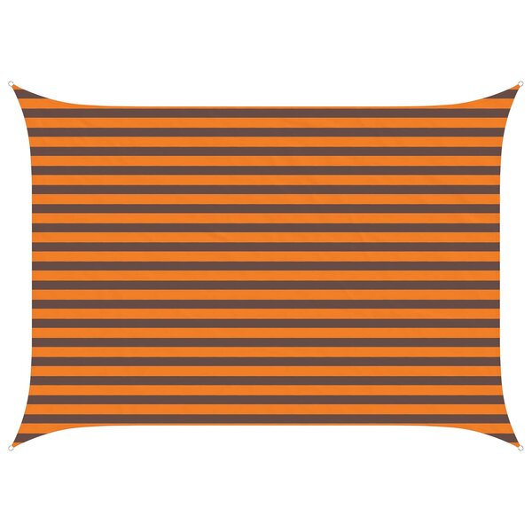 vidaXL Voile d'ombre Orange et marron 3 5 x 2 5 m