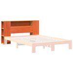 vidaXL Tête de lit avec rangement cire marron 160cm bois massif de pin