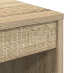 vidaXL Bureau avec rangement en chêne Sonoma et bois d'ingénierie