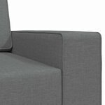 vidaXL Canapé-lit Gris foncé 245 x 78 x 77 cm tissu