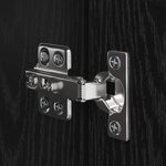 vidaXL Unites TV Montage mural 4 Pièces Chêne noir Bois d'ingénierie