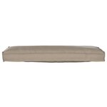 vidaXL Coussin de palette pour Banc Taupe 120x40x8 cm Tissu Oxford