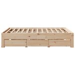 vidaXL Cadre de lit sans matelas avec tiroirs 150x200 cm bois de pin