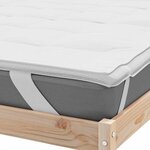 vidaXL Protège-matelas blanc 140x190 cm