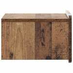 vidaXL Cabinet de chevet mural 2 pc Bois ancien 33 x 34 5 x 24 cm