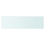 vidaXL Panneaux d'étagère 2 Pièces Verre Transparent 70 x 20 cm