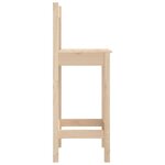 vidaXL Chaises de bar lot de 2 40x41 5x112 cm bois de pin solide