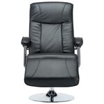 vidaXL Fauteuil TV noir similicuir