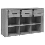 vidaXL Buffet Sonoma gris 100x30x59 5 cm Bois d'ingénierie