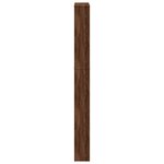 vidaXL Armoire à chaussures miroir 5niveaux Chêne marron 63x17x169 5cm
