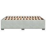 vidaXL Cadre de lit sans matelas gris clair 140x200 cm velours